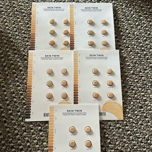 BEAUTYCOUNTER Skin Twin Featherweight Foundation 5 sample cards 6 fair shades